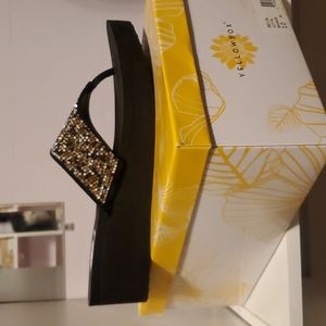 Bronze Crystal Yellowbox Reija Wedges